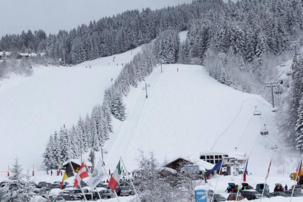 Bel App Aux Gets 10Mn Centre Ski Parking Tennis Prive Les Gets Eksteriør bilde